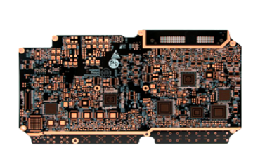 10-layer HDI PCB with 4-Level microvias, compact and high-performance board for modern electronics