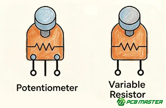 Potentiometer vs. Variable Resistor: Types, Working Principle, Applications, and Selection Guide
