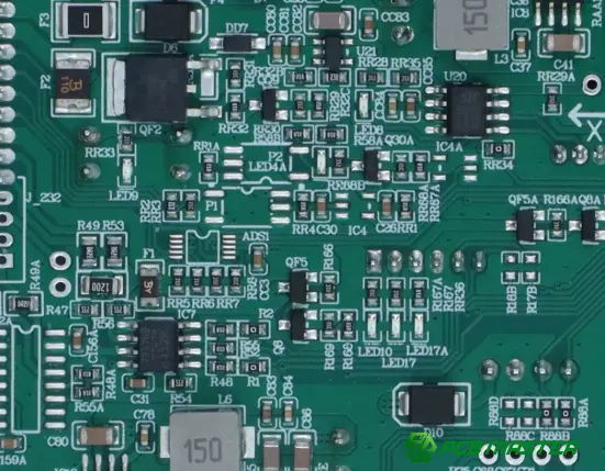 Resistors mounted on a printed circuit board for current control and electronic circuit applications