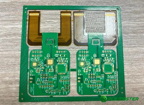 7-day turnaround multilayer rigid-flex PCB front view by PCBMASTER