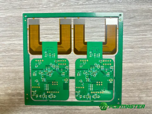 7-day turnaround multilayer rigid-flex PCB back view by PCBMASTER