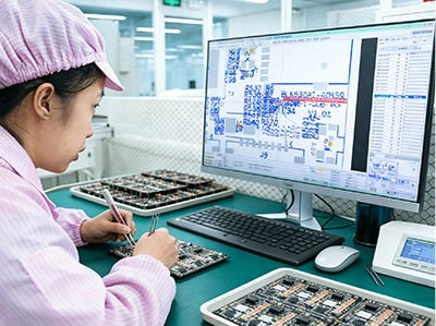 少量PCBA出荷前のFQC最終検査