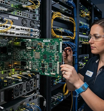 Communication high volume PCB assembly