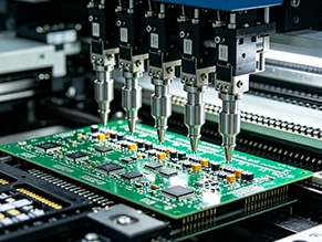 High volume mixed SMT and THT assembly