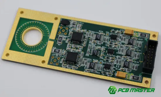 PCB board with an inductor for magnetic energy storage in power electronics circuits