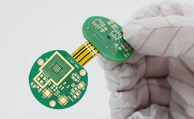 Rigid-Flex PCB sample for flexible and rigid circuit integration, professional manufacturing by PCBMASTER
